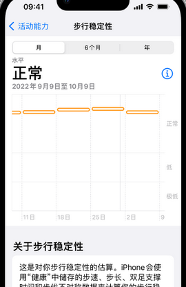 庆云iPhone手机维修如何在iPhone开启'步行稳定性通知'