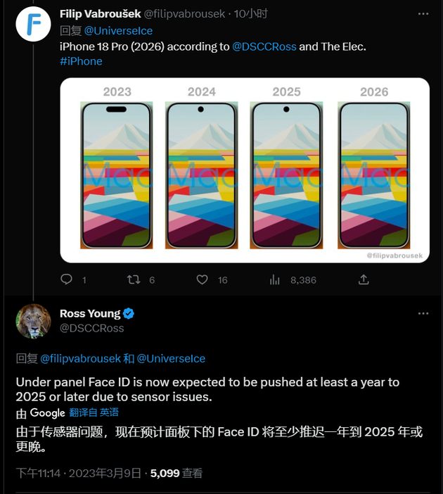 庆云苹果手机维修分享:屏下Face ID有什么优势？iPhone何时会有屏下Face ID？ 