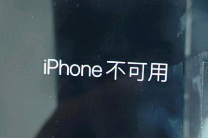 庆云苹果服务网点分享锁屏界面显示“iPhone 不可用”如何解决 